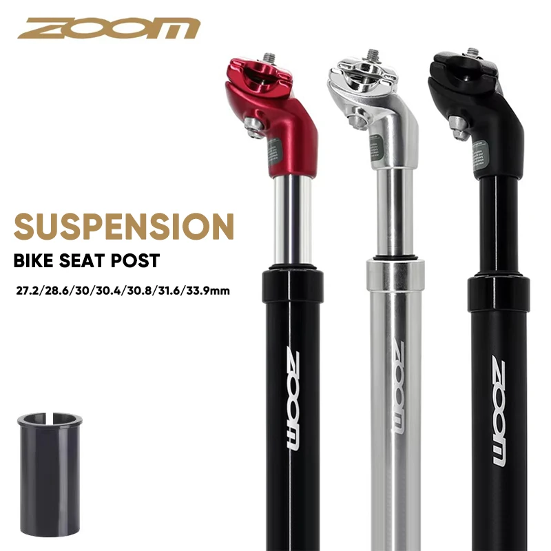 

ZOOM MTB Bike Suspension Seatpost 40/50mm Travel Damping Seat Tube 350MM Shock Absorber Bicycle Saddle Post for DH Racing Bike