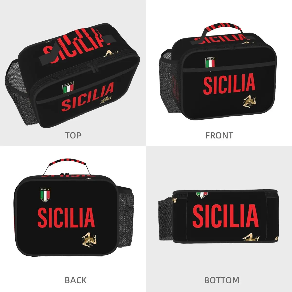 Sicily Jersey Insulated Lunch Bag for Kids School Cooler Thermal Food Box Tote Portable Lunch Boxes Container