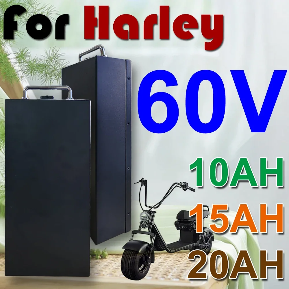 Best selling brand new for Harley lithium battery waterproof 18650 60V 20Ah two wheel foldable Citycoco battery