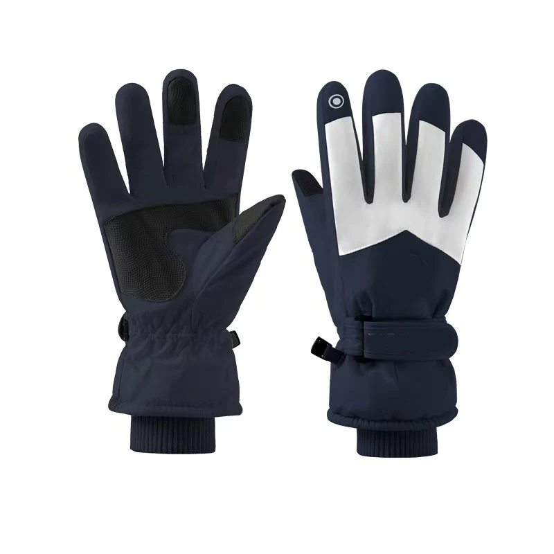 قفازات شتوية جديدة مقاومة للرياح مقاومة للماء تعمل باللمس للرجال والنساء مع قفازات ركوب الدراجات الخارجية السميكة من الصوف