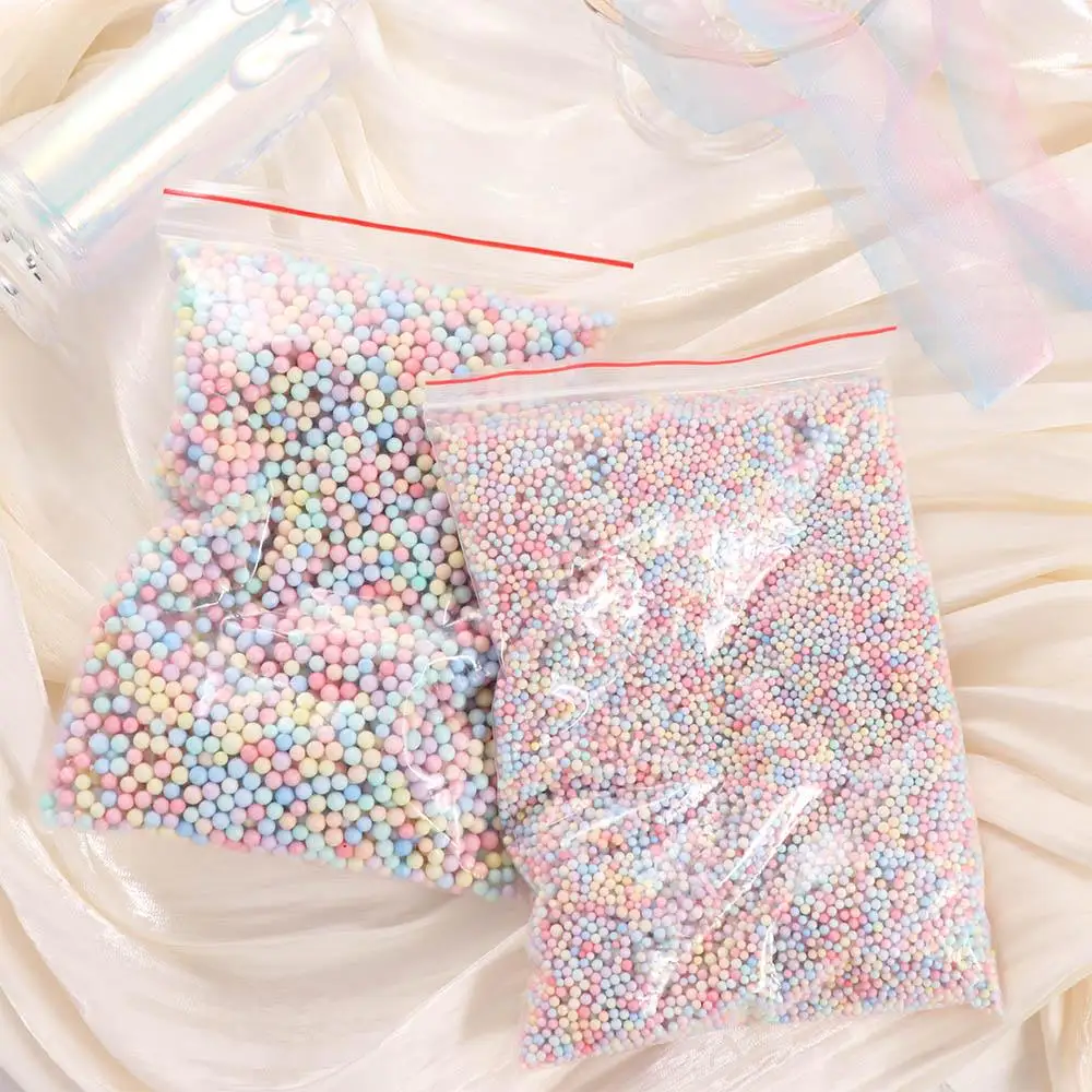 

Durable Macaron Foam Ball 2-4mm/4-6mm No Smell Packing Box Stuffing Resilient Bubble Ball Christmas