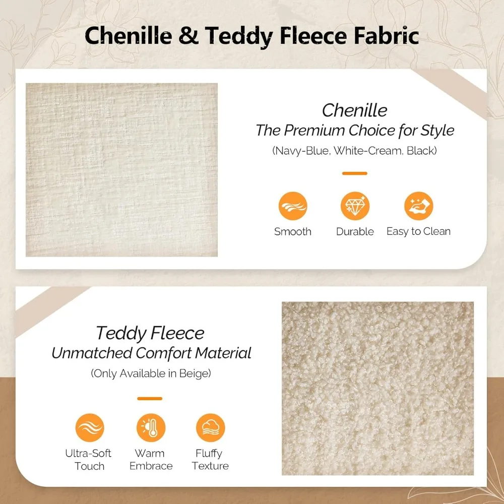 كرسي أريكة سحابي مريح كبير الحجم مع مقعد عميق ومجموعة عثمانية متحركة، كرسي استرخاء، سرير أريكة بمقعد واحد للاسترخاء