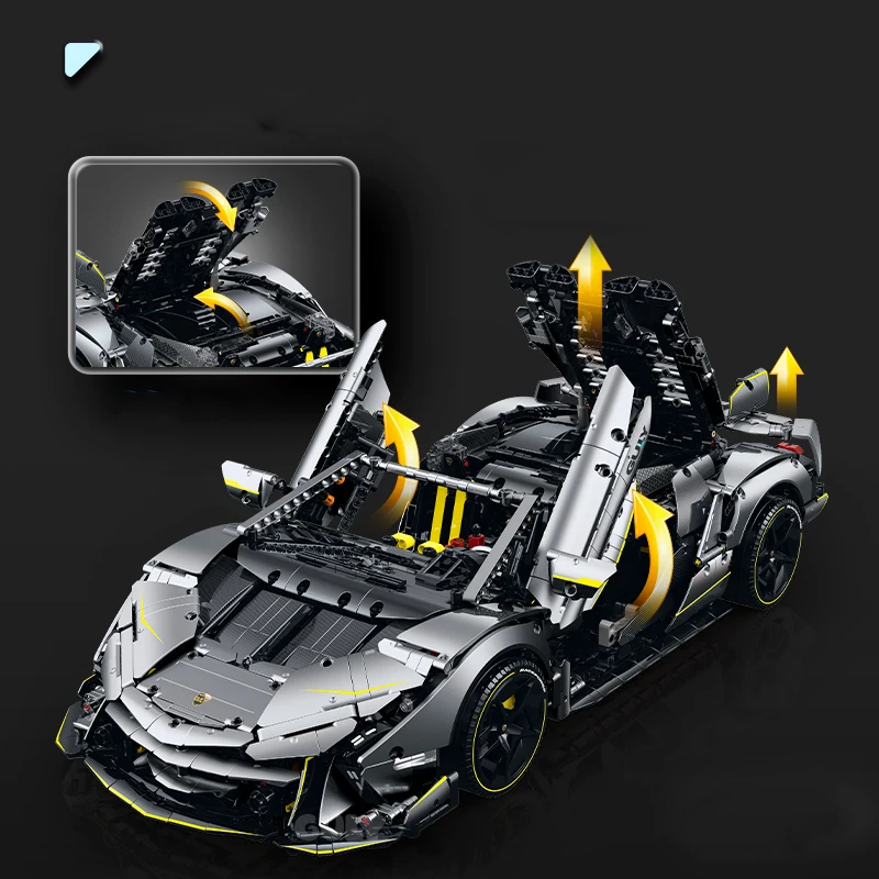 3392pcs Technical ONE OFF Supercar Building Blocks Raceforge Car Bricks 1:8 Sports Car Bricks Assembling Toys for Adults Gifts