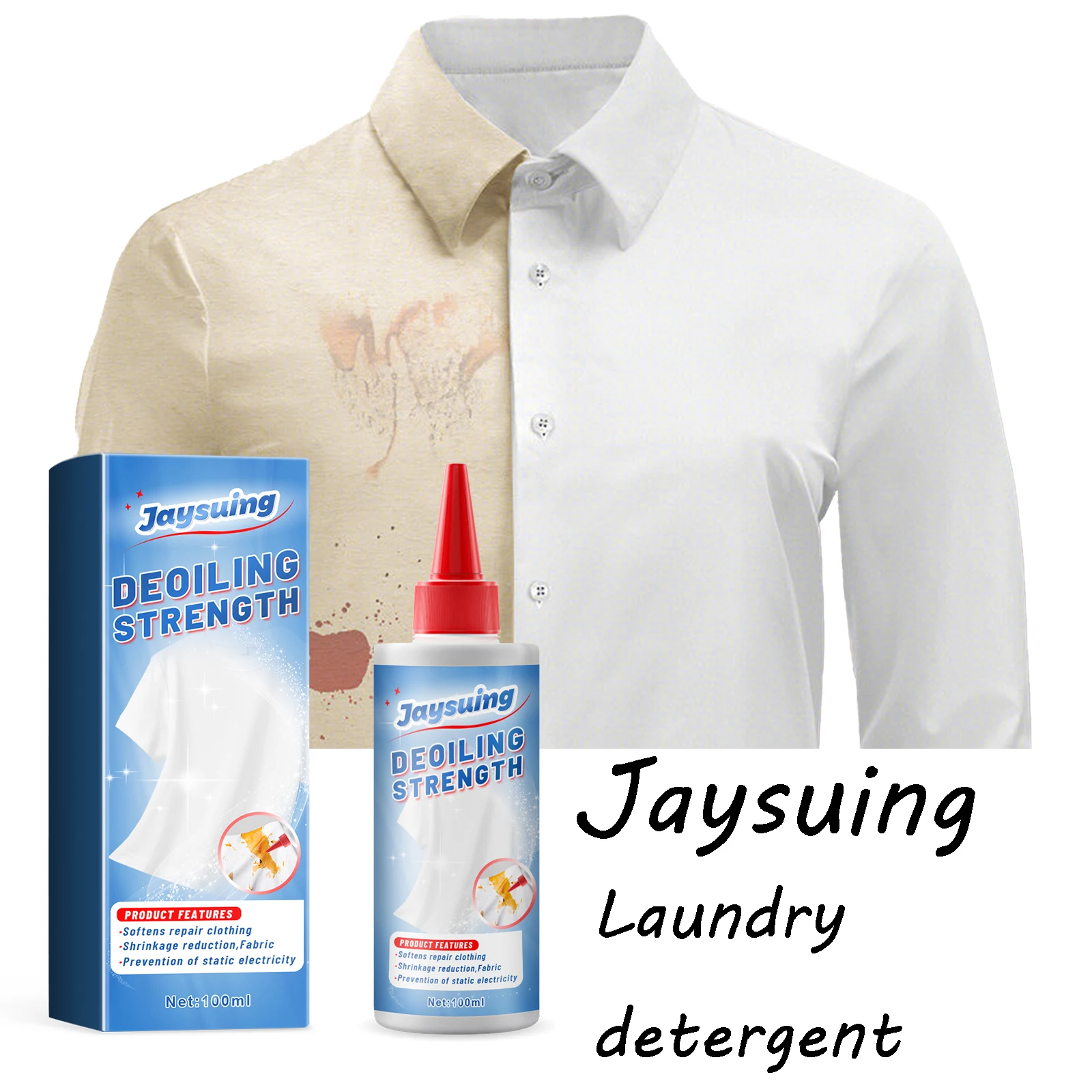 Detergente para ropa Jaysuing, paño protector de Color, limpieza profunda de suciedad, disuelve las manchas difíciles, suavizante, restauración de detergente para ropa