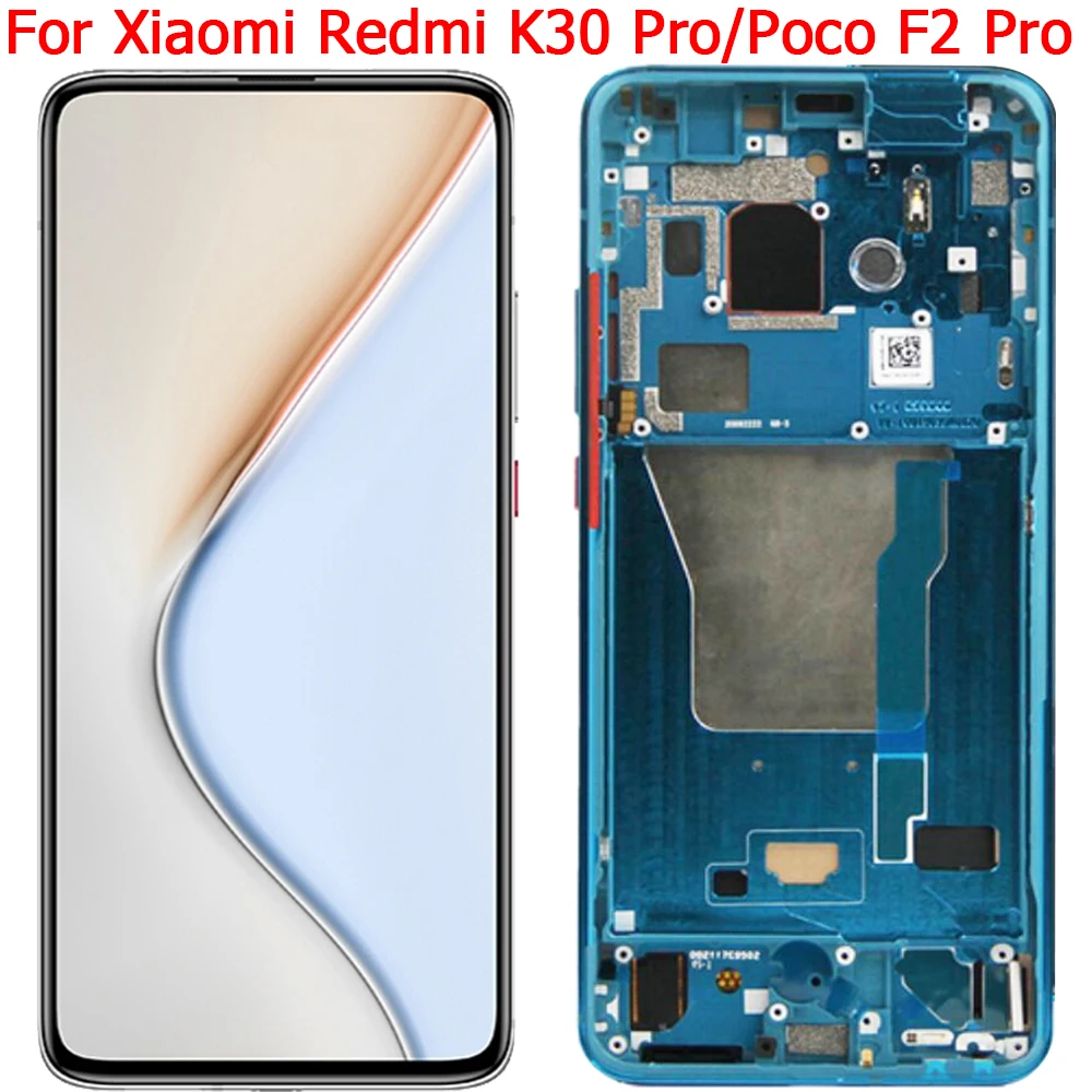 For Xiaomi Poco F2 Pro LCD Display Fingerprint With Frame 6.67