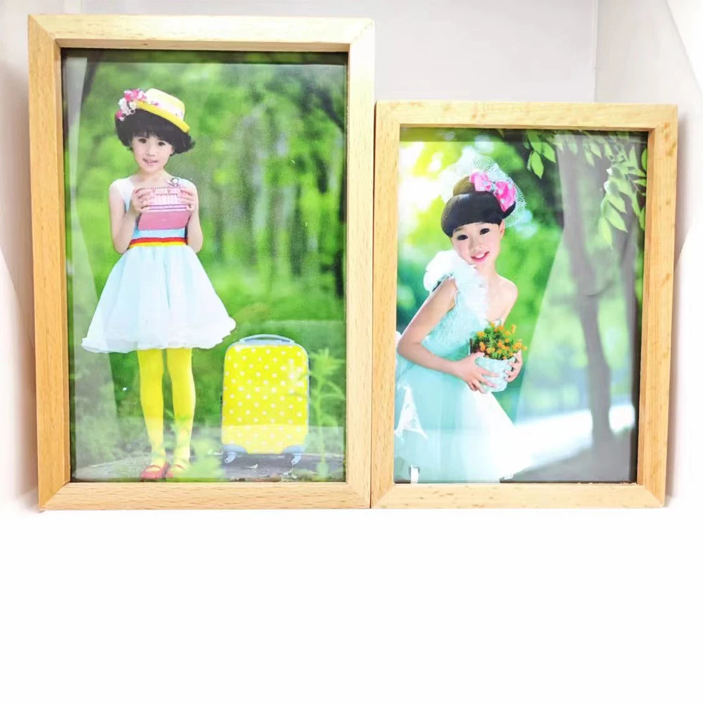 

Free Shipping 12Pcs/Lot 5 Inch Sublimation Blank Wooden Piggy Banks With Photo Frames