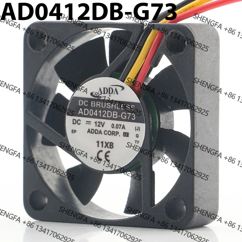 AC EC 4010 40X40X10MM 4CM Тихий вентилятор с двойным шарикоподшипником, оригинальный ADDA, Тайвань, 5В 24В 48В DC12В 0.07А AD0412DB-G73.