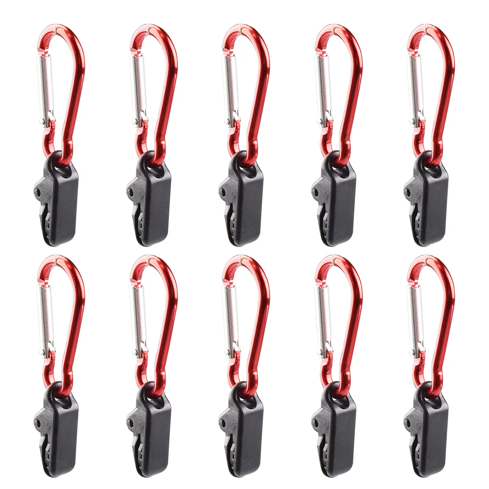 

10 Pcs Tarps Camping Tent Buckle Accessories Portable Clamps for Pool Outdoor Clips