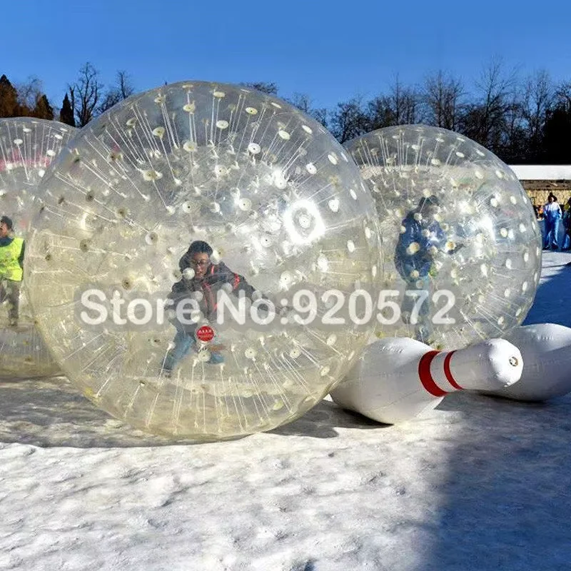 1.0mm PVC Inflatable Body Zorb Ball, 3m Diameter Good Price Inflatable Human Bowling For Rental Business