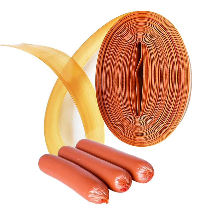 10/5Mx32MM Yellow Plastic Sausage Casings for Sausage DIY Shell for Sausage Maker Machine Tools Hot Dog Casing Kitchen Tools Kit