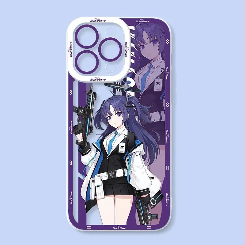 Custodia per archivio blu Anime di lusso per Samsung Galaxy S24 S23 S22 Ultra S21 S20 FE Note 20 10 Plus A15 A25 A35 A55 Silicone Funda