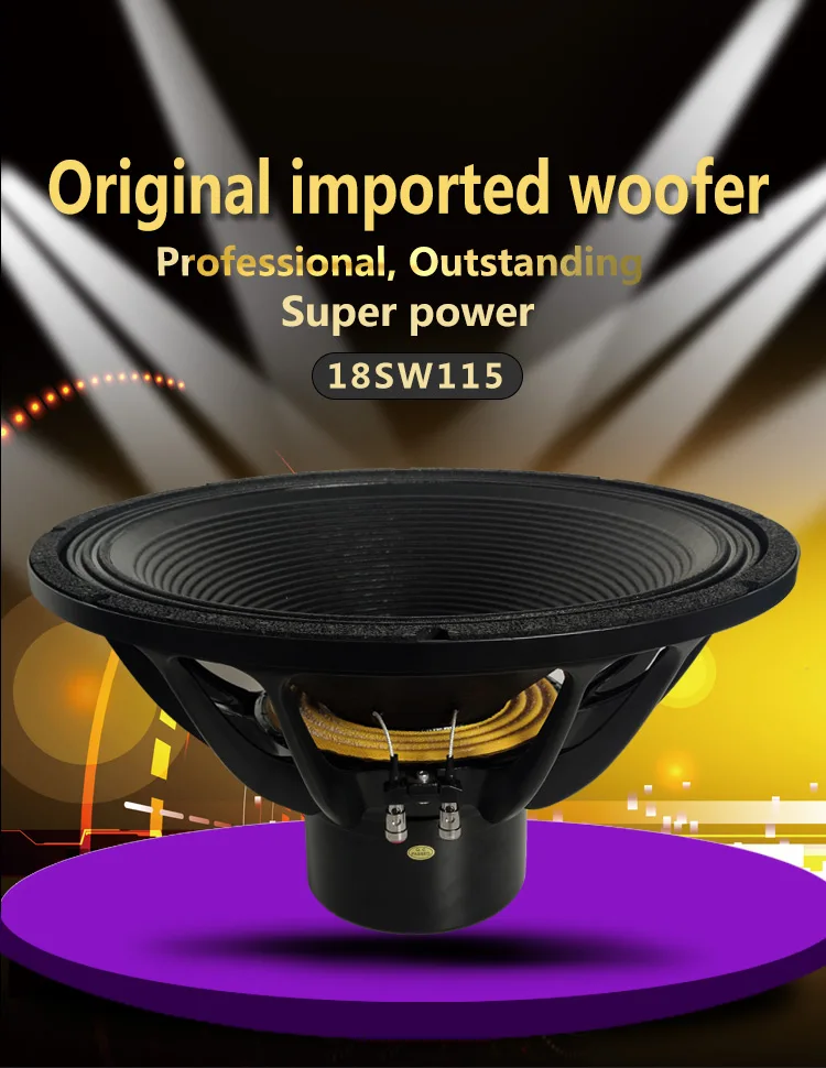 18SW115 Double Spider 18inch LF Speaker Drivers 1700W Neodymium 4.5inch Voice Coil Subwoofer Big Magnet Woofer