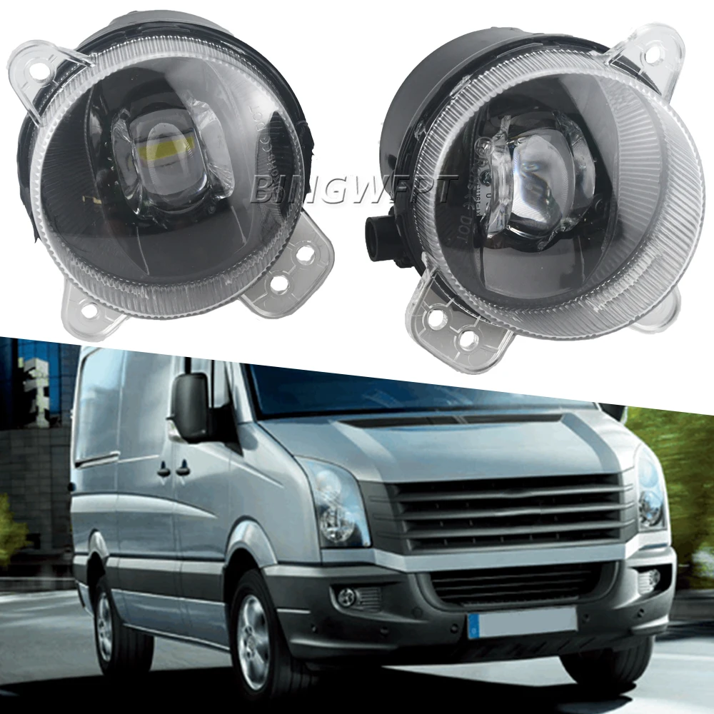 2 X Fog Light DRL Car LED Fog Driving Lamp For Volkswagen VW Crafter 30-35 30-50 2006-2011 Headlights Auto Parts Car Accessories