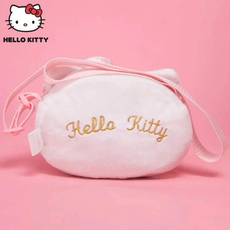 Authentieke Sanrio Klassieke Pluche Poppentas Roze Strik Serie Hello Kitty Crossbody Rugzak Vriendin Kind Kawaii Verjaardagscadeau