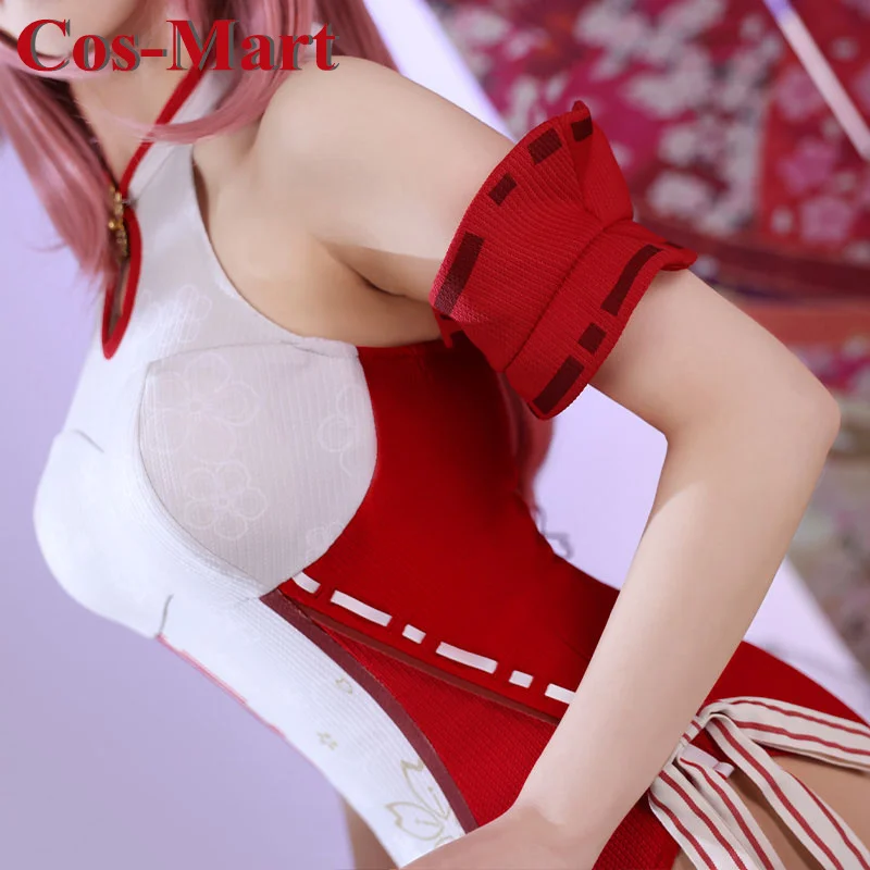 Cos-Mart Hot Game Genshin Impact Yae Miko Cosplay Costume Sweet Lovely Swimsuit Female Activity Party Role Play Clothing