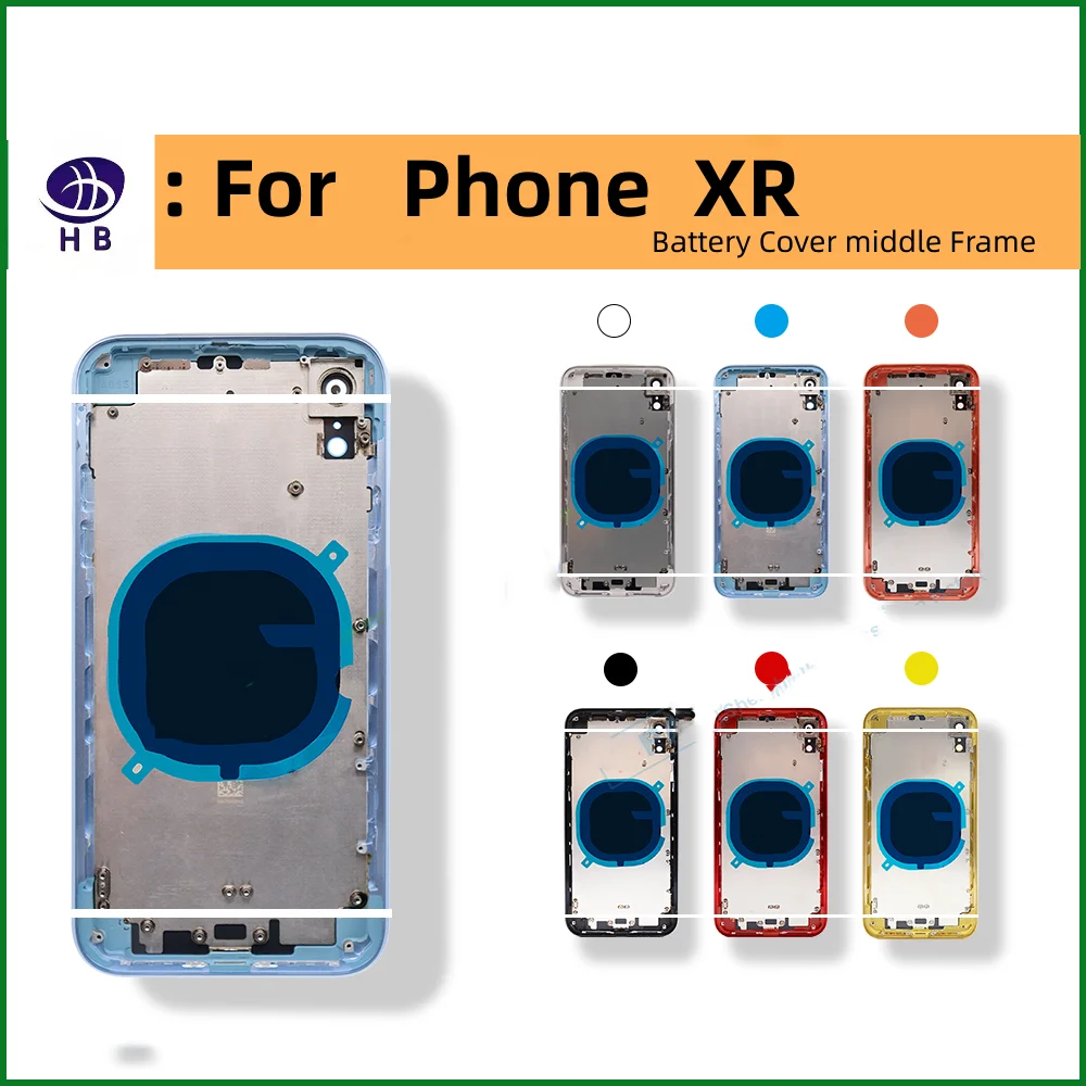 Battery Back Housing For iPhone XS Xsmax Back Cover + Mid Chassis Frame + SIM Tray+Side Key XS MAX Replaced X XR Middle Frame