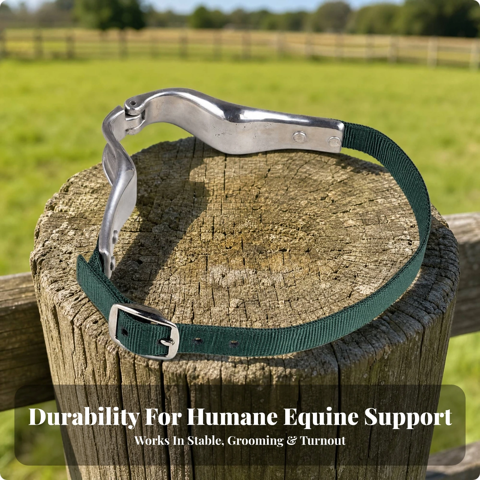 Equine Behavior Correction Device Secure Horse Anti-Windchewing Strap Anti-Windchewing Strap with Aluminum Frame Practical