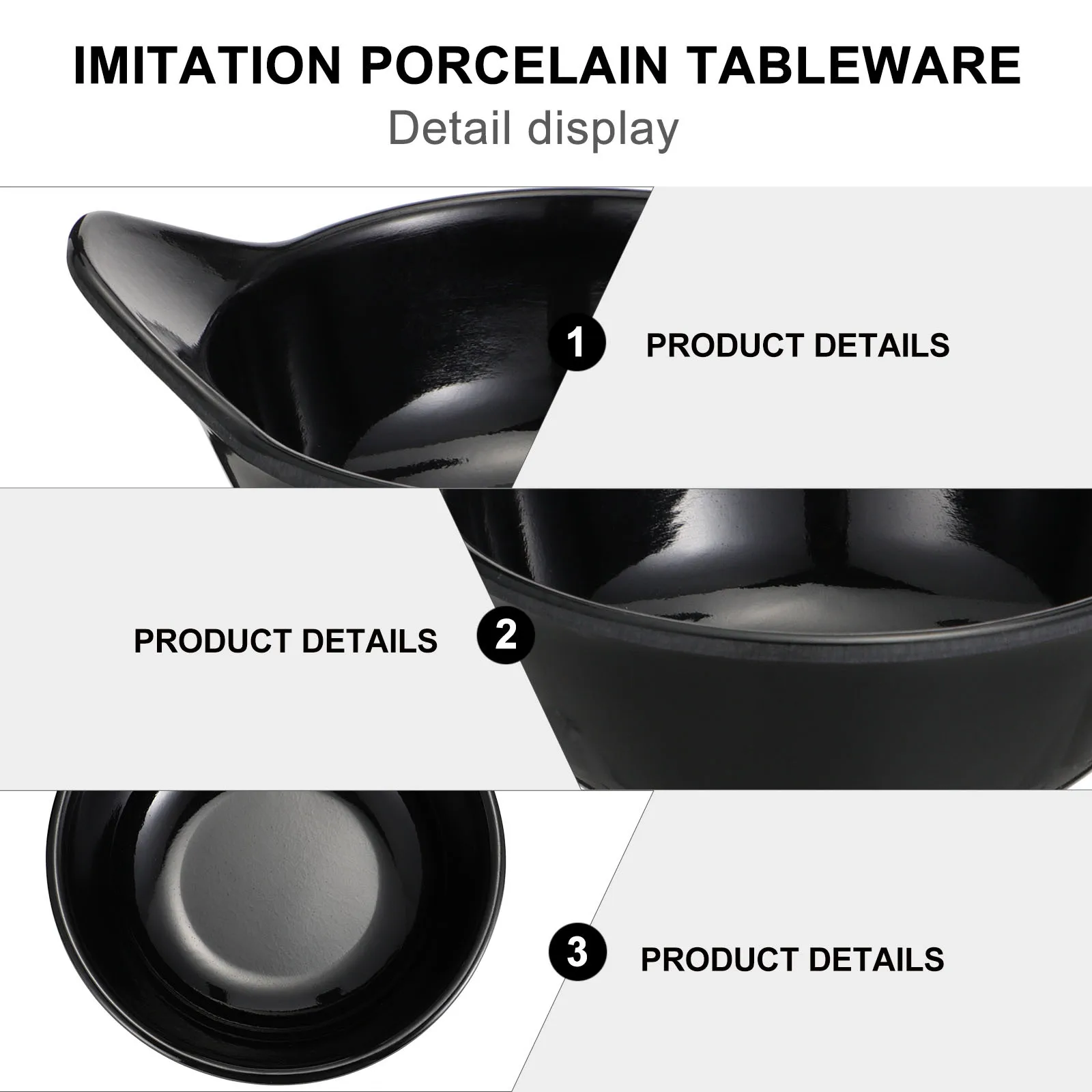 

4 pcs Plastic Sauce Dish 1 Ear Seasoning Bowl For Kitchen Home Camping Bbq Use Thickened Food Grade Flavor Storage Container