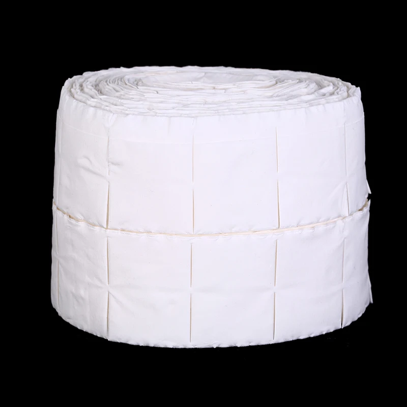 500 pièces papier de nettoyage des ongles essuyer vernis à ongles Gel dissolvant papier tampons de coton rouleau outil de nettoyage des ongles