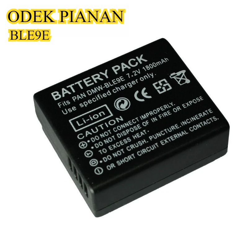 1800mAh DMW-BLE9E Battery Suitable for Panasonic Lumix Cameras Such As  DC-S5IIX  GH5S G100 G95 Including DMC-GX9 and DMC-GX85