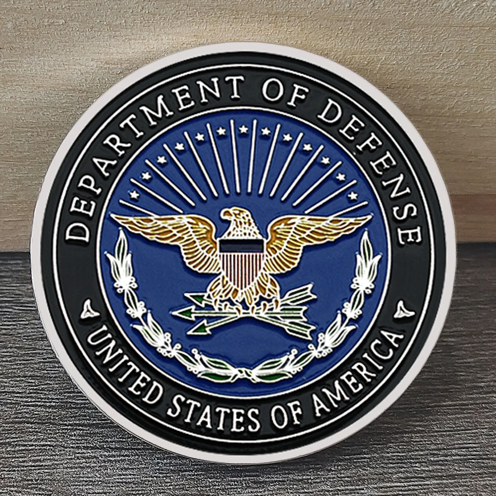 Silver Plated US U.s Department of Defense Pentagon Commemorative Coin Collectibles Souvenir Military Challenge Coin replica