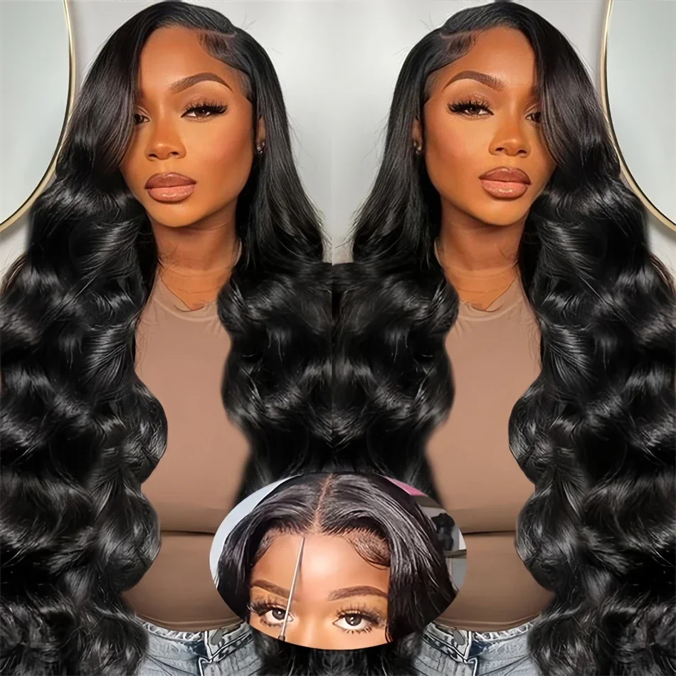 

Brazilian Glueless Wigs Body Wave Curly Human Hair Wig Pre-Cut Easy To Go 6x4 5x5 Lace Closure Wig For Black Women Lace Wig