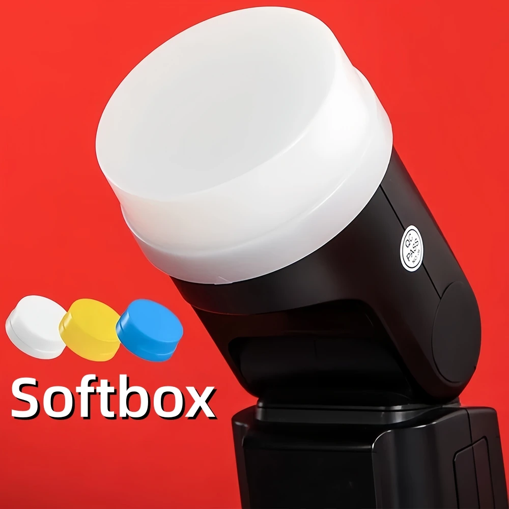 Camera Flash Diffuser Soft Light Case for Godox V860II V850 TT685II TT600 AD100Pro AD200Pro V1 Lux Junior Canon 580EX II Yongnuo