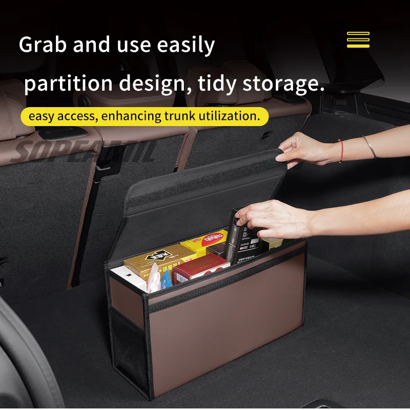 Car Trunk Storage Box Foldable Stowing Tidying Bag For Volkswagen VW Magotan Arteon Golf GTI Beetle CC Tiguan Bora Santana