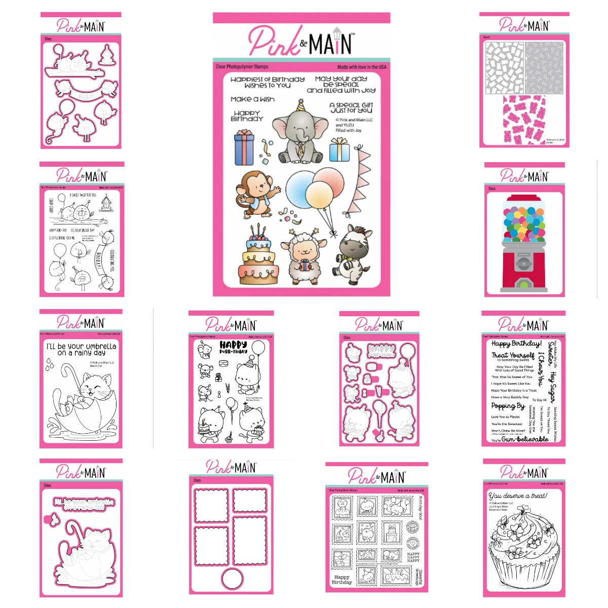 

Pink Main Metal Cutting Dies Stamps for DIY Handmade Scrapbooking Photo Album Birthday Friends Butterfly Floral April 2026 New