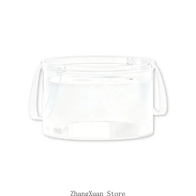 Multipurpose Plastic Container That Folds Flat Easily With Sturdy Side Handle For Convenient Transportation 3XUF