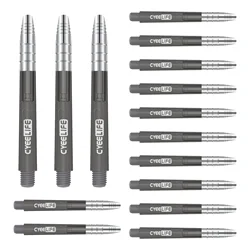 CyeeLife Transparent Alunium-Plastic Dart Shafts 15Packs(5 Sets) 48mm Professional Competition Dart shaft