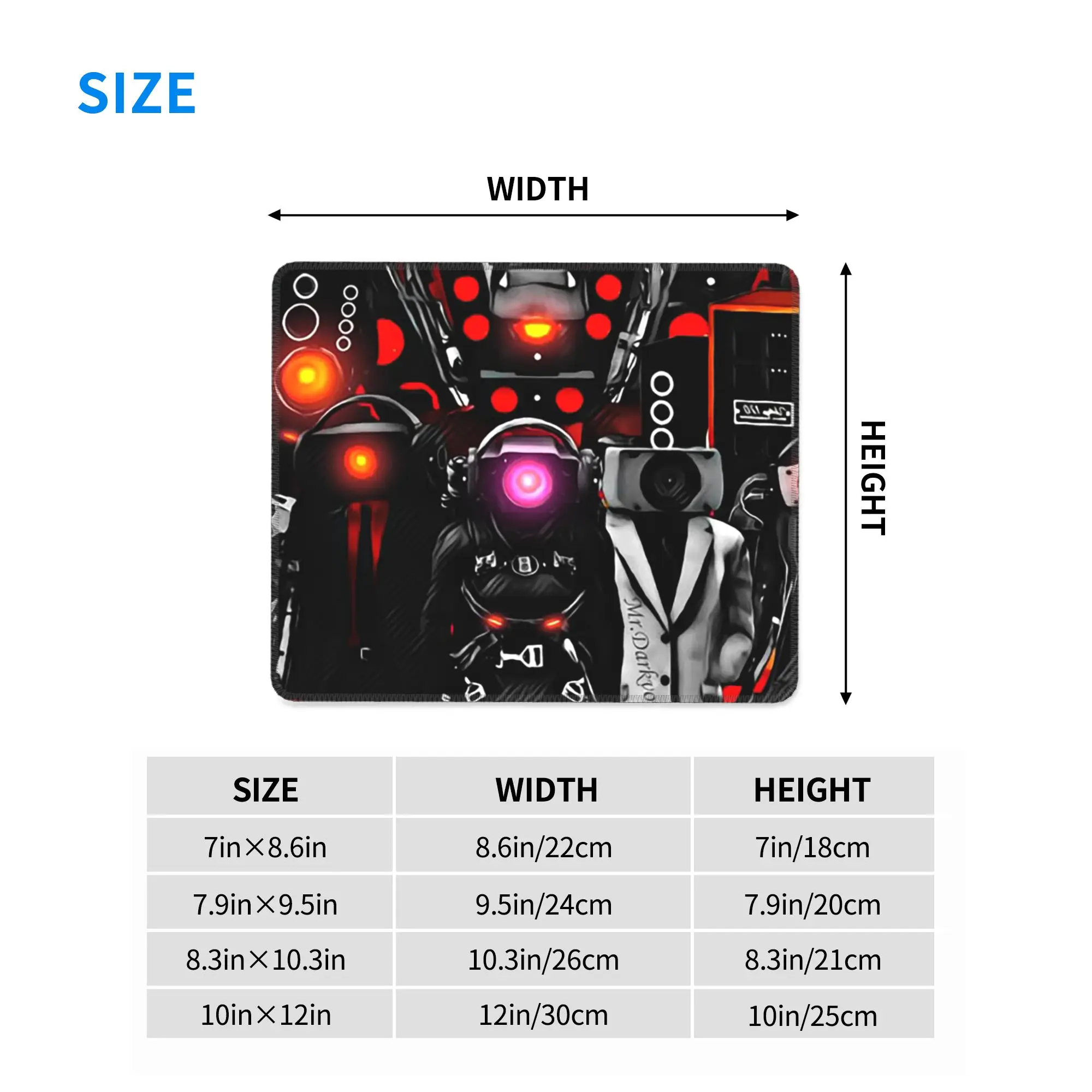 Game Titan Speakerman Skibidi Toilet Mouse Pad Computer Keyboard Mouse Mat Gaming Laptop Desk Mat Office Accessories Table Mats