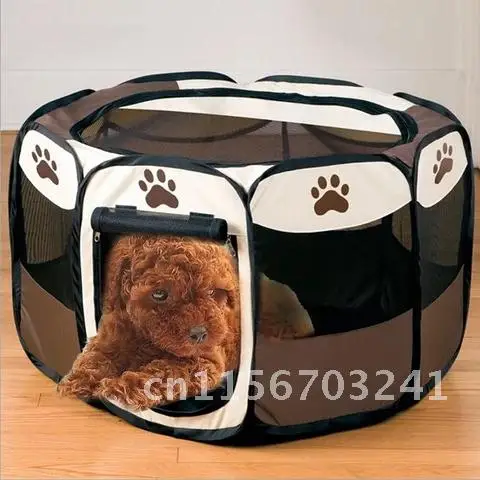 Print Claw Portable Foldable Pet Cat Dog Tent House Game Safe Guard Playpen Fence Fence Indoor Outdoor Small Medium Animal Cage