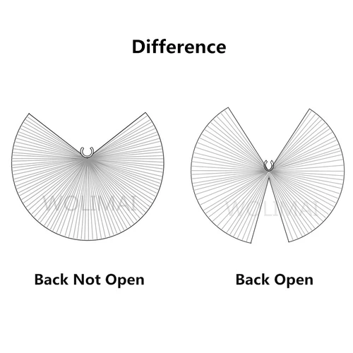 Imagen 2 del producto Alas de danza del vientre Alas de Isis Accesorios de danza del vientre Bollywood Oriental Palos egipcios Disfraz Adulto Niños Niños Mujeres Oro