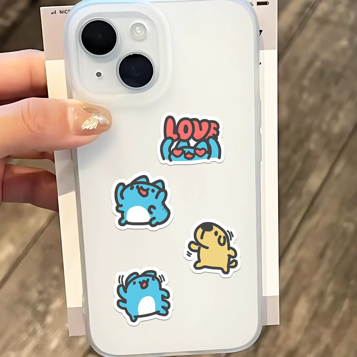 40 Pcs Cute Caterpillar Cat HD Custom Emoji Stickers, Party Merch DIY Decor Stickers for Journals, Phones & Computers
