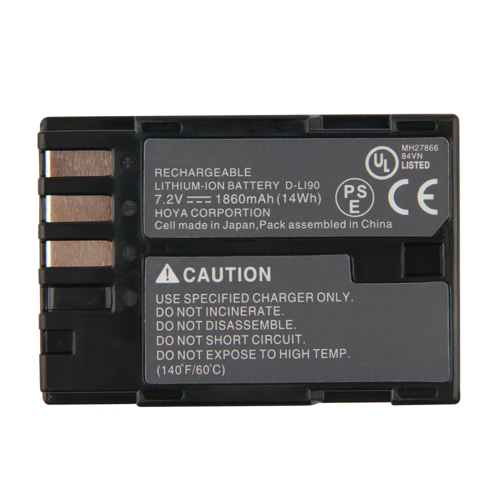 New Replacement Battery D-Li90 For Pentax 645D K7 K7D K3 K5 K52S K01 High Quality Batteries 1860mAh 7.2V 14Wh