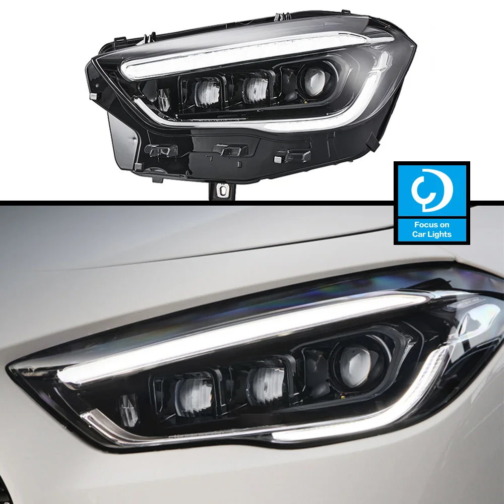 Car Front Headlight For Benz GLA200 LED Headlights 2020-2022 220 260 LED HeadLamp Styling Dynamic Turn Signal Lens Automotive