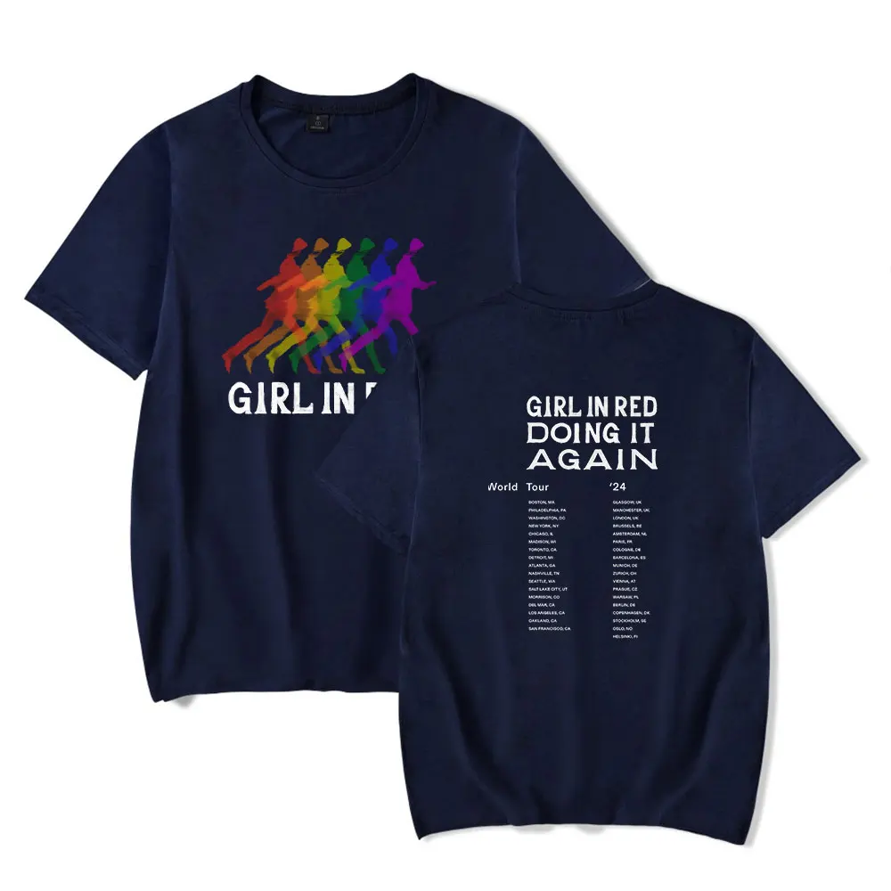 Girl In Red Rainbow Silhouette Tee Doing It Again World Tour Women