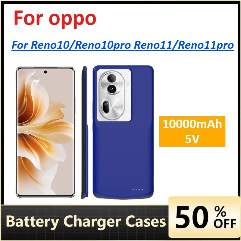 

Battery Charger Case Charging Portable Power Bank for oppo Reno10/Reno10pro Reno11/Reno11pro Battery Charger Cases