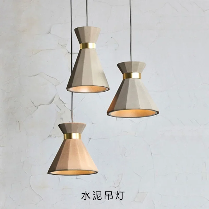 

Castle Mermaid Pendant Light LED E27 grey pendant lamp Cement industrial hanging lamp Shop Bar Counter dining room hanging lamp