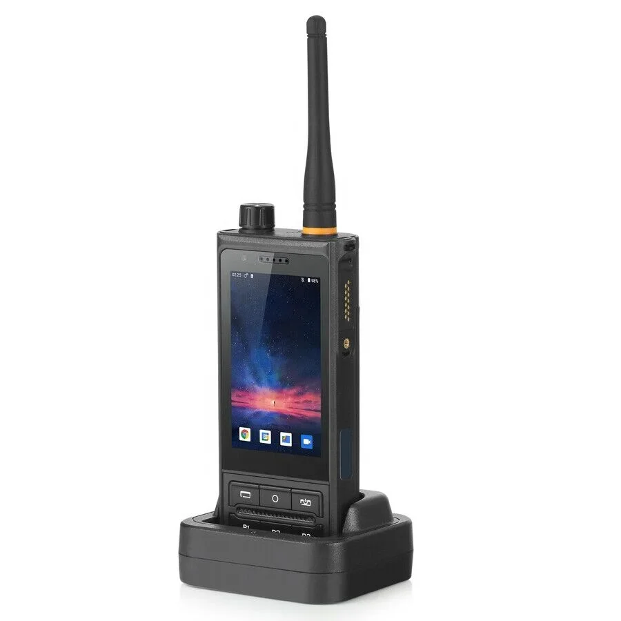 Walkie-talkie radio bidirezionale GPS 4G LTE con altoparlante Android PTT POC 3W batteria rimovibile 7320mah PDA portatile