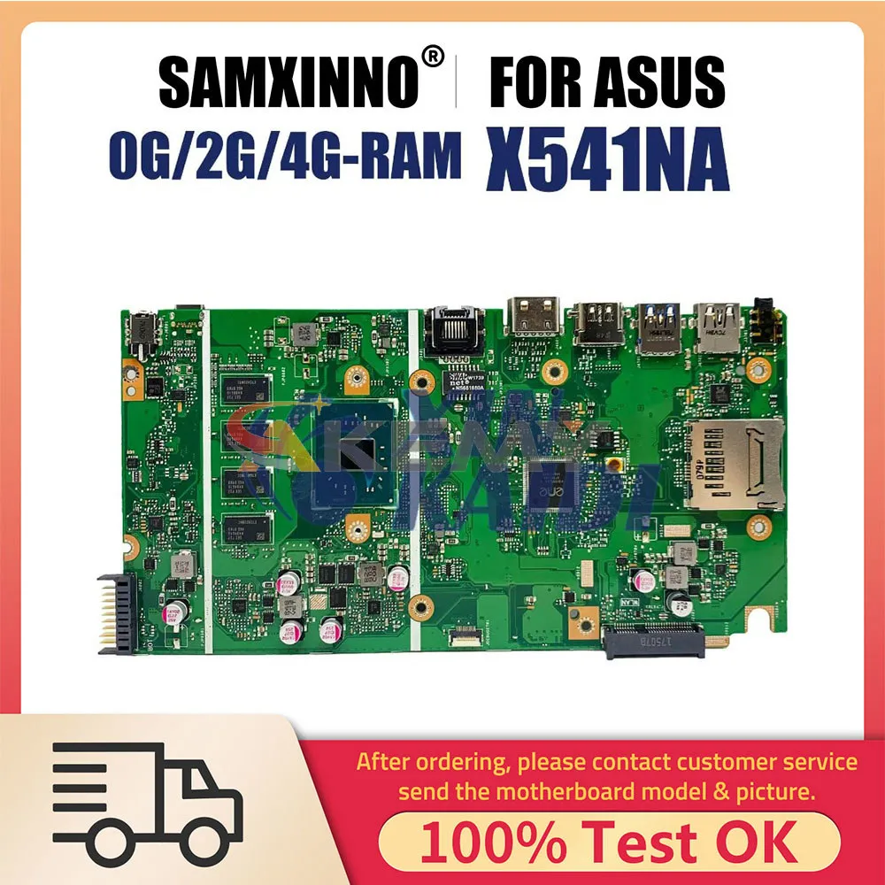 

Материнская плата для ноутбука ASUS X541N X541NA A541NA F541NA R541NA D541NA X541, материнская плата N3350 N4200 N3710 CPU 0G 2G 4G RAM