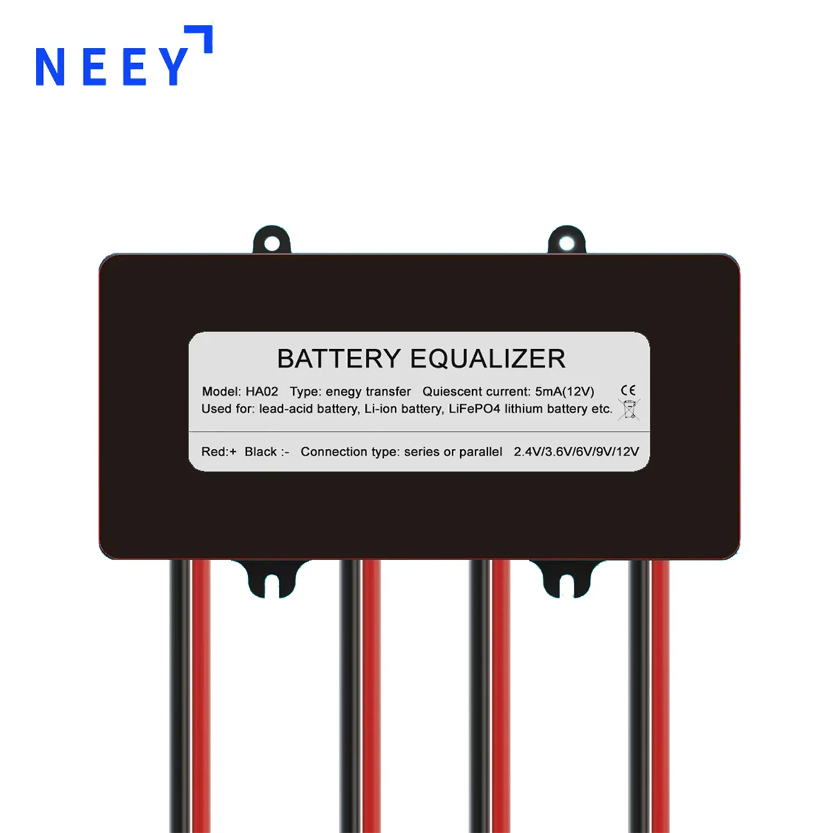 NEEY 48V Smart Battery Balancer 5A 10A Active Equalizer 12V 24V Lifepo4 Battery Current Voltage Li-ion LTO Lead Acid LED Display