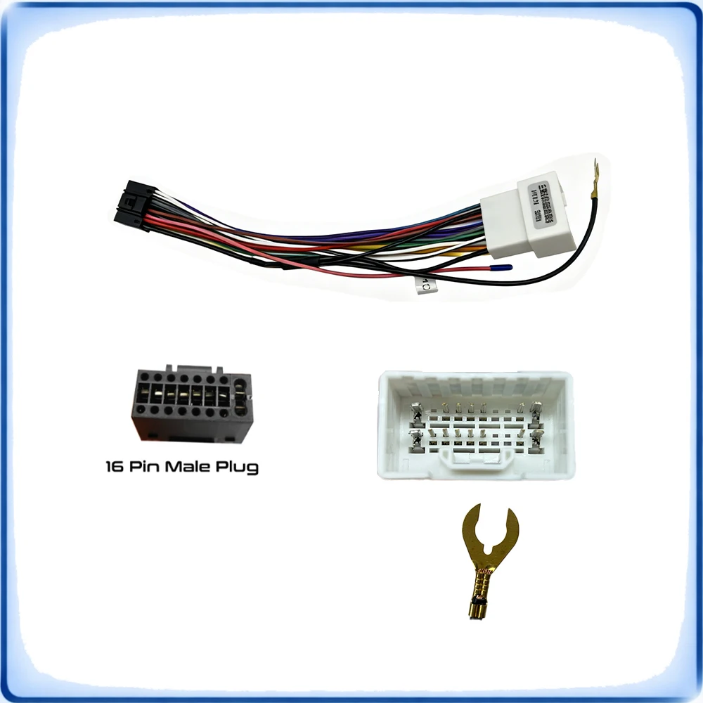 20Pin to 16Pin Car Radio Wiring Harness Adapter for Mitsubishi ASX Outlander Lancer Pajero Android Stereo