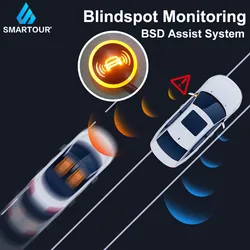 Universal Blind Spot Detective System 24Ghz Millimeter Wave BSD BSM Blind Spot Monitoring Radar Sensor Change Lane Aided Parking