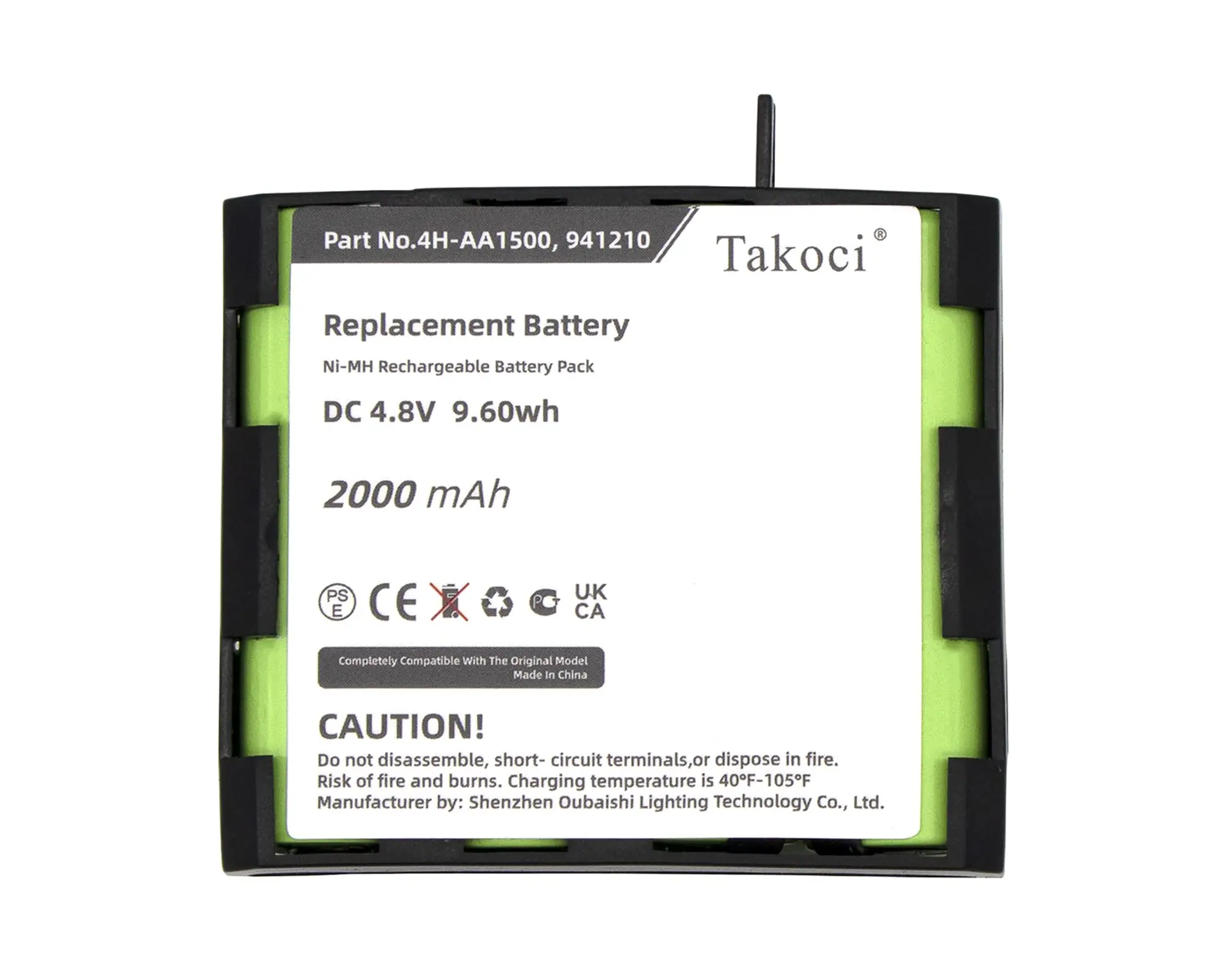 Replacement Battery for Compex  Fit 3.0, Mi, MI-Fitness, Mi-Sport, mi-Theta 600,  Physio 5, Rehab 400