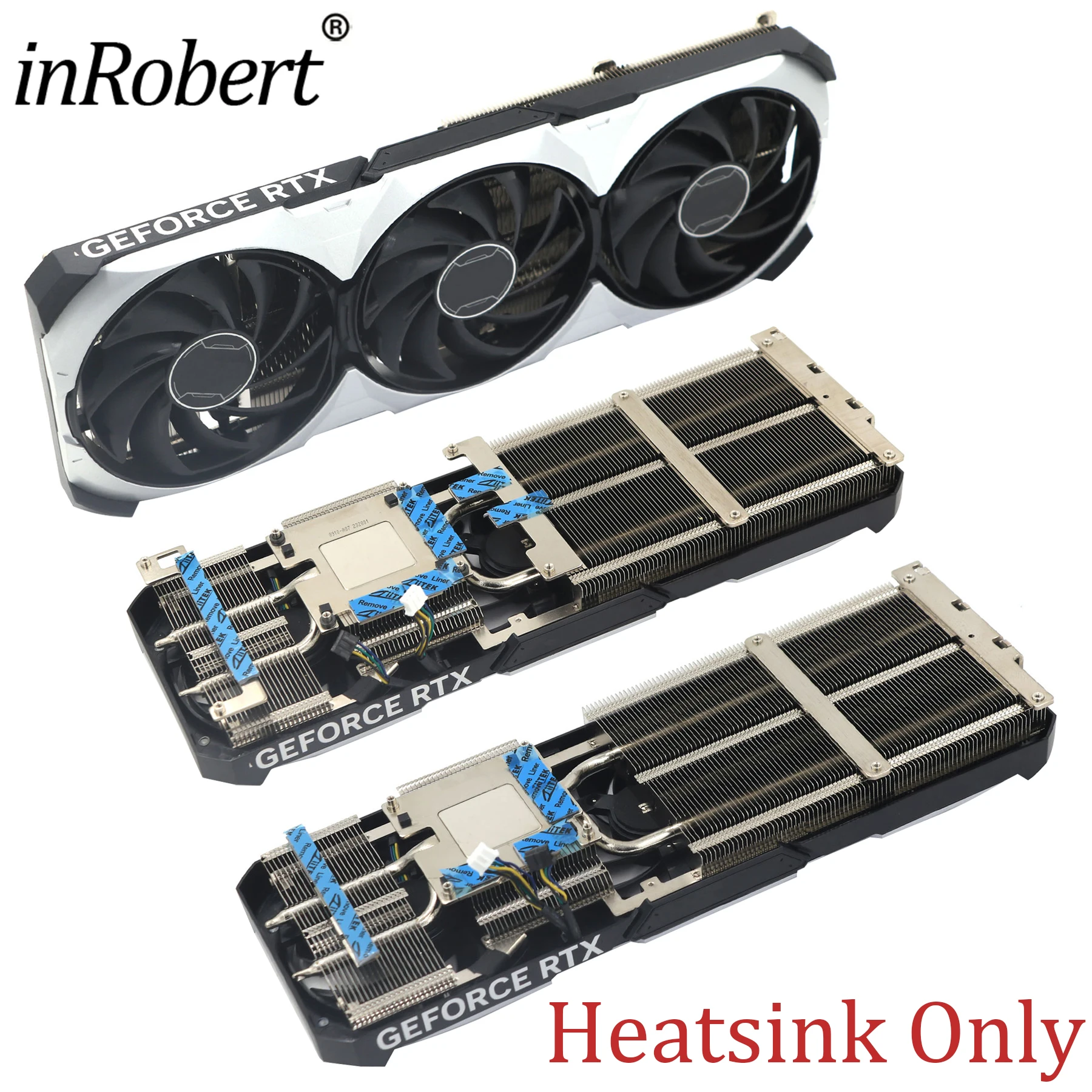 Video Card Heatsink Replacement for MSI GeForce RTX 4060 Ti VENTUS 3X 8G / 6G Graphics Card Cooling Heat Sink