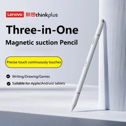 Lenovo universal three pen tips stylus For Android IOS Capacitive Screen For iPad Apple Pencil Huawei Xiaomi Samsung Tablet Pen