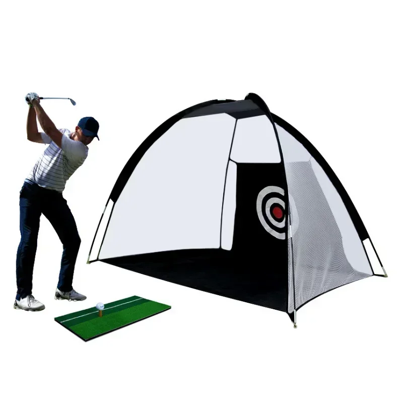 

New Golf Equipment Indoor Outdoor Tent Garden Lawn Golf Hitting Cage Training Assistant Coach 3M Collapsible Golf Practice Net