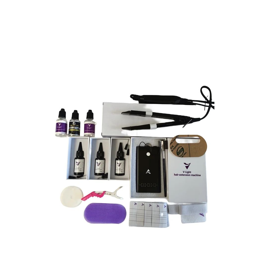Heißer Verkauf! Werkzeuge V-Licht Haar verlängerung Set Perücke Haarteil Echthaar schnelles Pfropf werkzeug festes und spurloses Haar verbinder